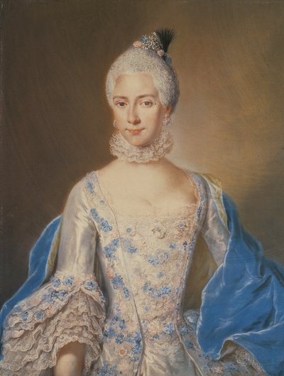 Porträt von Joanna Florentine Muhl, 1766 von Jacob Wessel